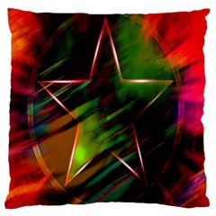 Colorful Background Star Standard Flano Cushion Case (one Side) by Simbadda