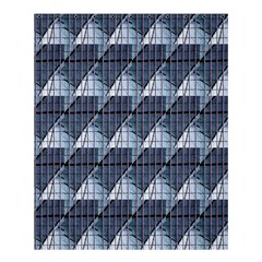 Snow Peak Abstract Blue Wallpaper Shower Curtain 60  X 72  (medium)  by Simbadda