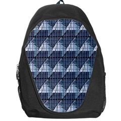 Snow Peak Abstract Blue Wallpaper Backpack Bag by Simbadda
