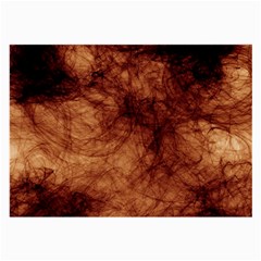 Abstract Brown Smoke Large Glasses Cloth (2-side) by Simbadda