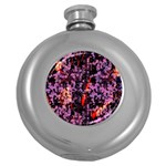 Abstract Painting Digital Graphic Art Round Hip Flask (5 oz) Front