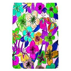Floral Colorful Background Of Hand Drawn Flowers Flap Covers (s)  by Simbadda