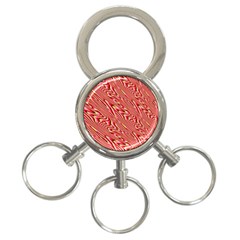 Abstract Neutral Pattern 3-ring Key Chains by Simbadda