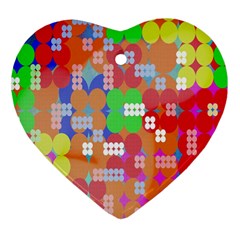 Abstract Polka Dot Pattern Digitally Created Abstract Background Pattern With An Urban Feel Ornament (heart) by Simbadda
