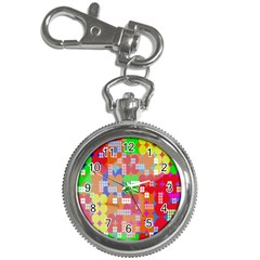 Abstract Polka Dot Pattern Digitally Created Abstract Background Pattern With An Urban Feel Key Chain Watches by Simbadda