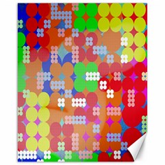 Abstract Polka Dot Pattern Digitally Created Abstract Background Pattern With An Urban Feel Canvas 16  X 20   by Simbadda