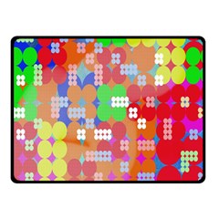 Abstract Polka Dot Pattern Digitally Created Abstract Background Pattern With An Urban Feel Double Sided Fleece Blanket (small)  by Simbadda