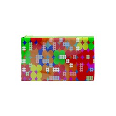 Abstract Polka Dot Pattern Digitally Created Abstract Background Pattern With An Urban Feel Cosmetic Bag (xs) by Simbadda