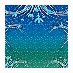 Floral 2d Illustration Background Medium Glasses Cloth (2-Side)