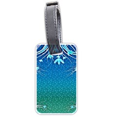 Floral 2d Illustration Background Luggage Tags (One Side) 