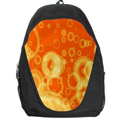 Retro Orange Circle Background Abstract Backpack Bag by Nexatart