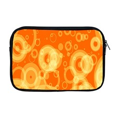 Retro Orange Circle Background Abstract Apple Macbook Pro 17  Zipper Case by Nexatart