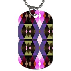 Geometric Abstract Background Art Dog Tag (one Side)