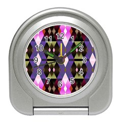 Geometric Abstract Background Art Travel Alarm Clocks by Nexatart