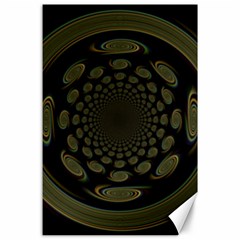 Dark Portal Fractal Esque Background Canvas 24  X 36  by Nexatart