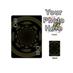 Dark Portal Fractal Esque Background Playing Cards 54 (Mini)  Front - SpadeK