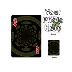 Dark Portal Fractal Esque Background Playing Cards 54 (Mini)  Front - DiamondQ