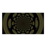 Dark Portal Fractal Esque Background Satin Shawl Front