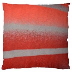 Orange Stripes Colorful Background Textile Cotton Cloth Pattern Stripes Colorful Orange Neo Standard Flano Cushion Case (one Side) by Nexatart