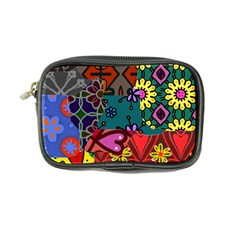 Digitally Created Abstract Patchwork Collage Pattern Coin Purse by Nexatart