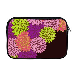 Floral Card Template Bright Colorful Dahlia Flowers Pattern Background Apple Macbook Pro 17  Zipper Case by Nexatart