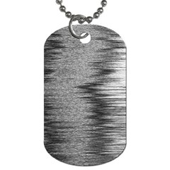 Rectangle Abstract Background Black And White In Rectangle Shape Dog Tag (two Sides) by Nexatart