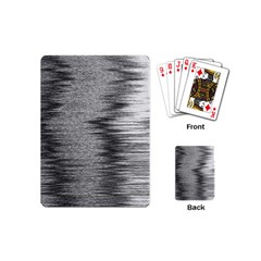 Rectangle Abstract Background Black And White In Rectangle Shape Playing Cards (mini)  by Nexatart