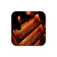 Magic Steps Stair With Light In The Dark Rubber Coaster (square)  by Nexatart