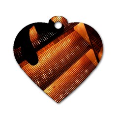 Magic Steps Stair With Light In The Dark Dog Tag Heart (one Side) by Nexatart