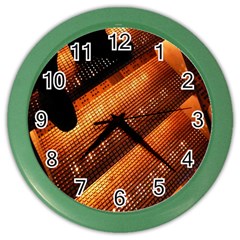 Magic Steps Stair With Light In The Dark Color Wall Clocks by Nexatart