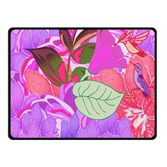 Abstract Design With Hummingbirds Fleece Blanket (small) by Nexatart