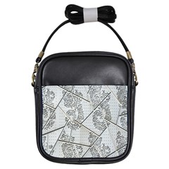 The Abstract Design On The Xuzhou Art Museum Girls Sling Bags by Nexatart
