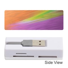 Metallic Brush Strokes Paint Abstract Texture Memory Card Reader (stick)  by Nexatart