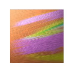 Metallic Brush Strokes Paint Abstract Texture Small Satin Scarf (square) by Nexatart