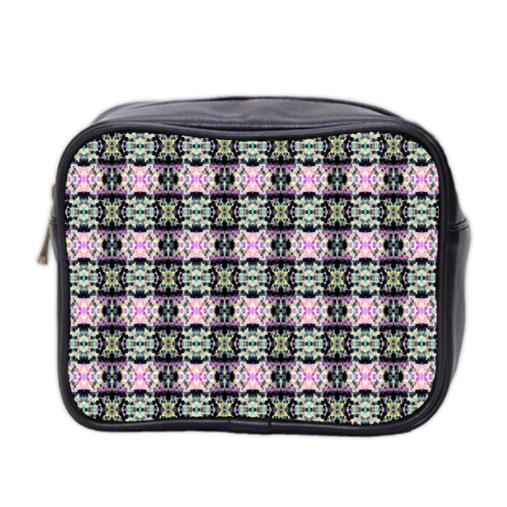 Colorful Pixelation Repeat Pattern Mini Toiletries Bag 2-Side