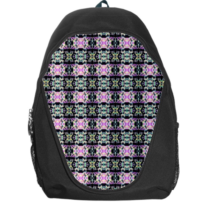 Colorful Pixelation Repeat Pattern Backpack Bag