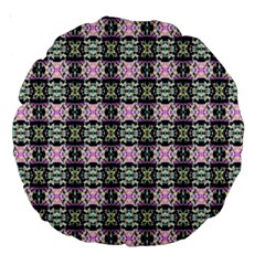 Colorful Pixelation Repeat Pattern Large 18  Premium Round Cushions by Nexatart