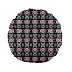 Colorful Pixelation Repeat Pattern Standard 15  Premium Flano Round Cushions Back