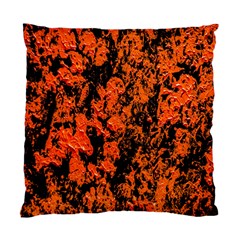 Abstract Orange Background Standard Cushion Case (two Sides) by Nexatart