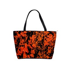 Abstract Orange Background Shoulder Handbags by Nexatart