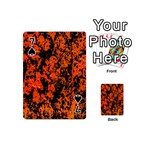 Abstract Orange Background Playing Cards 54 (Mini)  Front - Spade7