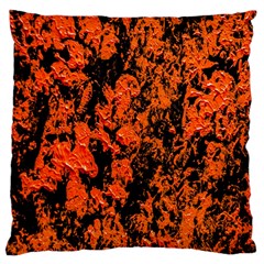 Abstract Orange Background Large Cushion Case (two Sides) by Nexatart