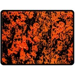 Abstract Orange Background Double Sided Fleece Blanket (Large)  80 x60  Blanket Front