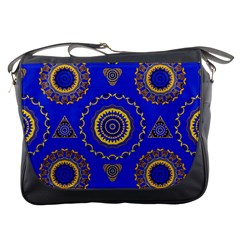 Abstract Mandala Seamless Pattern Messenger Bags by Nexatart