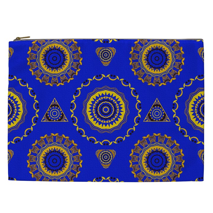 Abstract Mandala Seamless Pattern Cosmetic Bag (XXL) 