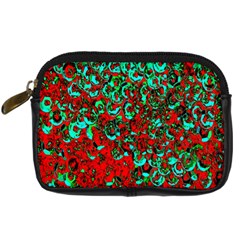 Red Turquoise Abstract Background Digital Camera Cases by Nexatart