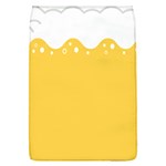 Beer Foam Yellow White Flap Covers (L)  Front