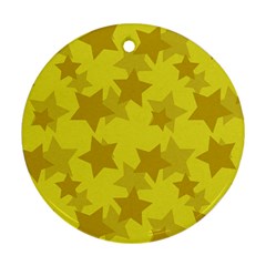 Yellow Star Ornament (round)