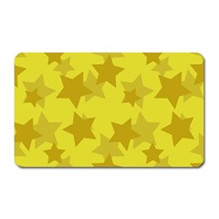 Yellow Star Magnet (rectangular) by Mariart