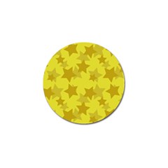 Yellow Star Golf Ball Marker (10 Pack)